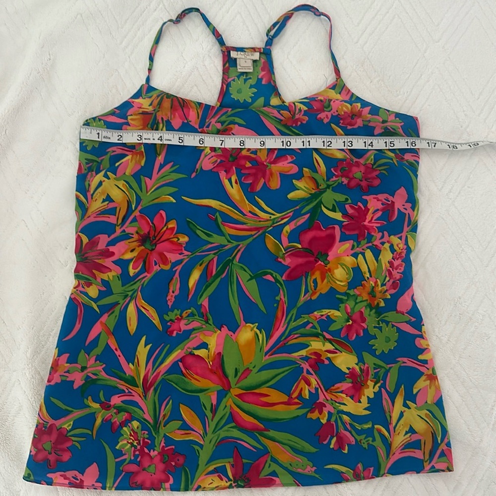 Crew 100% polyester flower tank